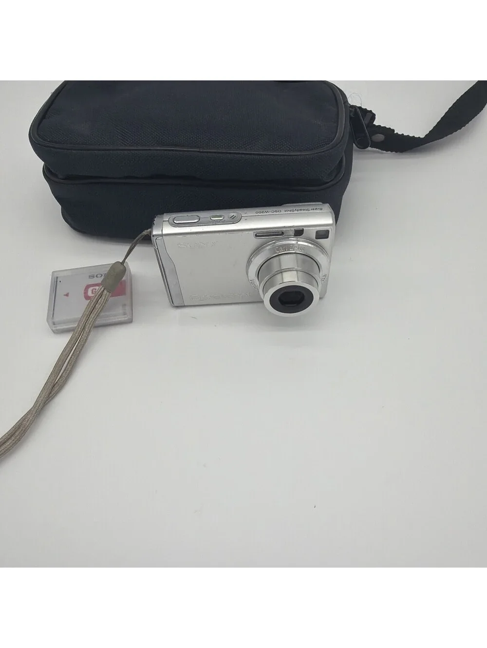 Sony Cyber-shot DSC-W200 12.1MP Digital Camera -MINT- SD Card, Two Batteries/Bag